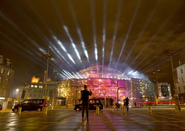 A sneak preview of the Harmonium Project, which will light up the Usher Hall tonight in the curtain-raiser to the Edinburgh International Festival. Picture: Ian Rutherford