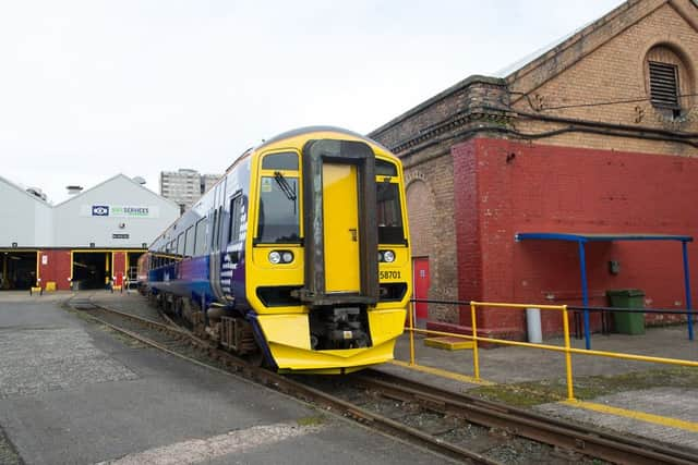 The Borders Railway will today carry one of the first passenger trains on the line in nearly 50 years. Picture: John Devlin