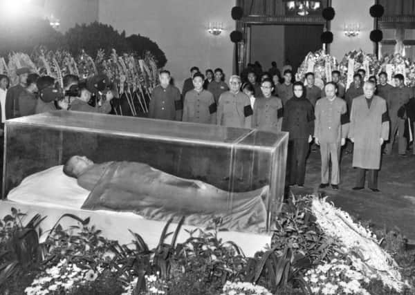 On this day in 1976, 800 million Chinese paid tribute to their leader Mao Tse Tung at his memorial service. Picture: AFP/Getty Images