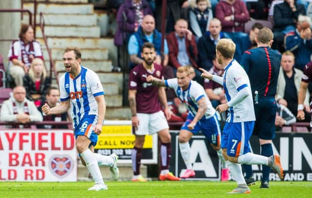 Conrad Balatoni, left, grabbed the equaliser. Picture: Ian Georgeson