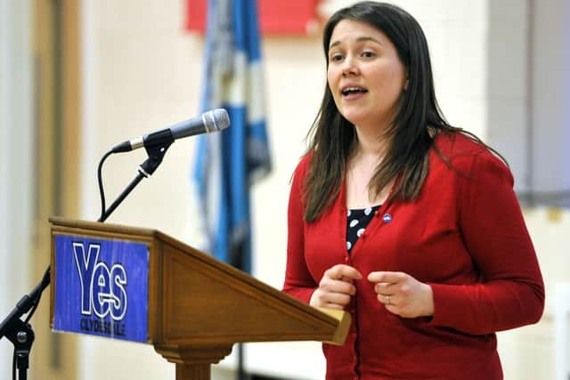 Aileen Campbell MSP
 speaking in Carluke