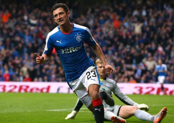 Jason Holt celebrates scoring. Picture: Getty