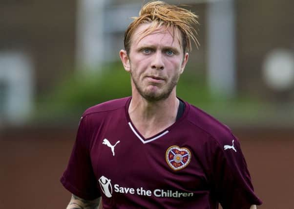 Hearts defender Jordan McGhee has been frustrated by his restricted game time  this season. Picture: SNS