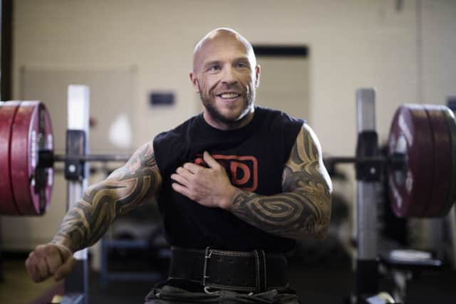 Micky Yule trains 4 or 5 times a week in preparation for various international powerlifting competitions. Photo: Alliance Trust Cateran Yomp