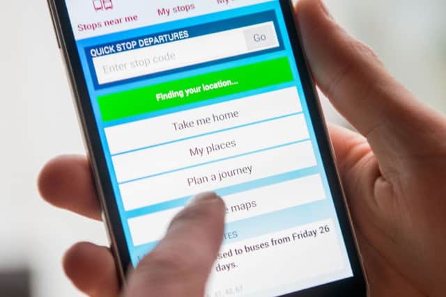 The 
Transport for Edinburgh app. Picture: Ian Georgeson