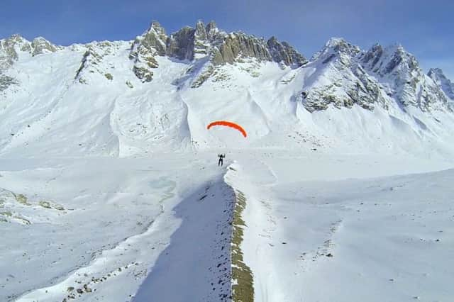 Neil McCann flying. Picture: Dundee Mountain Film Festival