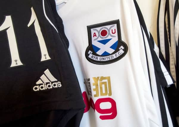 Ayr United strip.