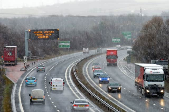 Snow warnings have been issued across some areas of Scotland tomorrow. Picture: Jon Savage