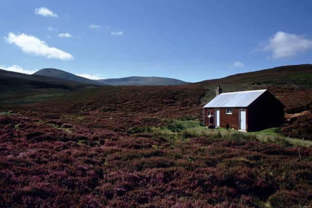 A bothy by Loch Cuaich