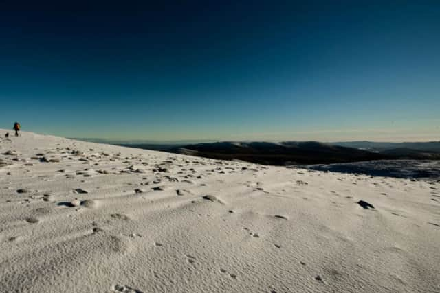 The remote slopes of Ben Macdui, the second highest peak in the UK