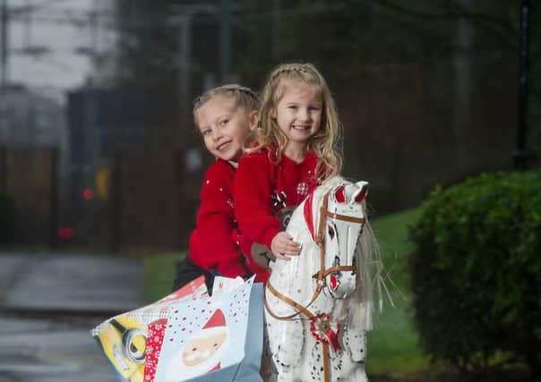 Orla and Mara Livingston. Picture: John Devlin