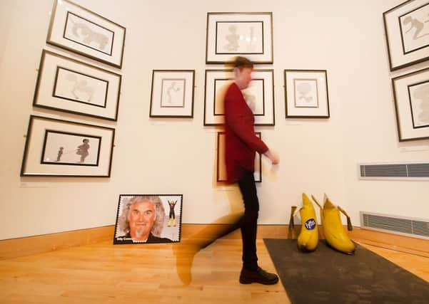 Billy Connolly at the People's Palace in Glasgow. Picture: John Devlin