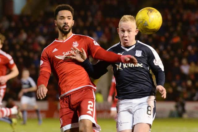 Aberdeen moved to within three points of Celtic with the 1-0 win. Picture: SNS