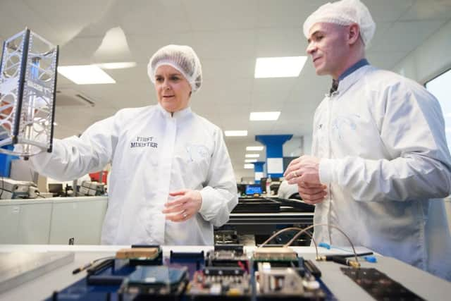 During Ms Sturgeon' s visit she meet the company CEO Craig Clark and engineering staff. Picture: John Devlin/TSPL