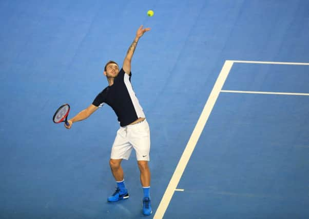 Dan Evans, who was ranked below 700 before rising to No 157, will face world No 6 Kei Nishikori. Picture: PA