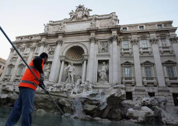 Romes Trevi Fountain which was decorated by artists of Berninis school. Picture: Getty Images