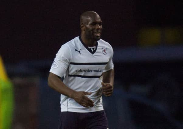 Former Raith striker Christian Nade scored a hat-trick in Dumbarton's win over Alloa. Picture: Toby Williams