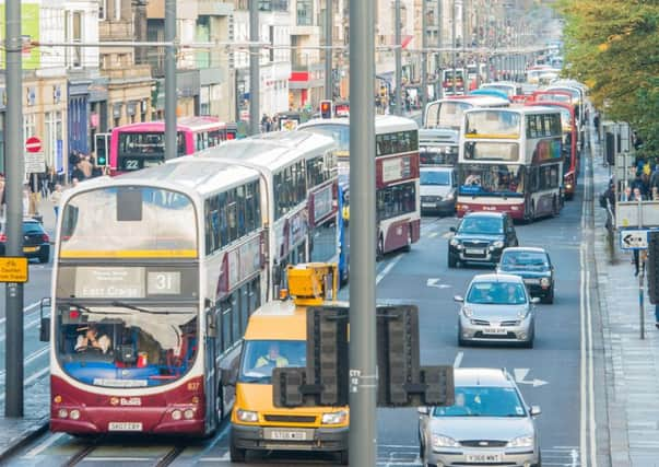 Traffic on Princest Street. Picture: Ian Georgeson