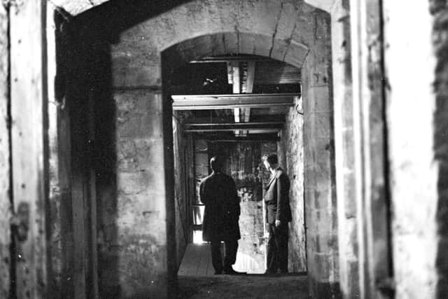 Deep inside Mary King's Close beneath the Edinburgh City Chambers in the High Stret