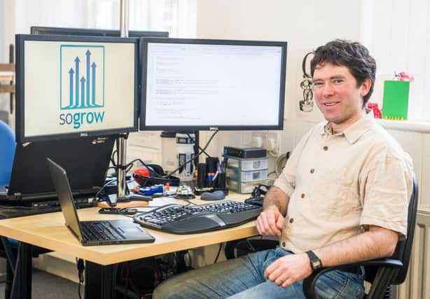 Daniel Winterstein is applying his doctorate in artificial intelligence to creating solutions for company clients who want to boost their presence on social media. Picture: Ian Georgeson