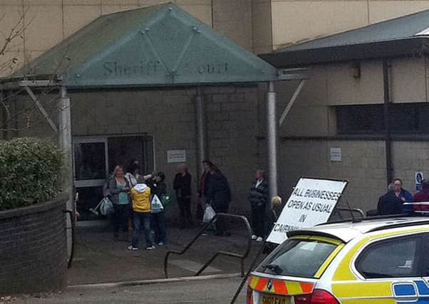 One of the accused was due to appear at Airdrie Sheriff Court earlier this week. Picture: TSPL