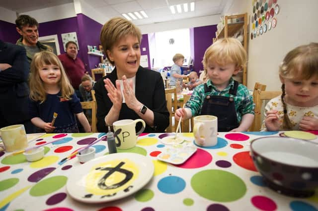 Nicola Sturgeon on the campaign trail last week. Picture: John Devlin