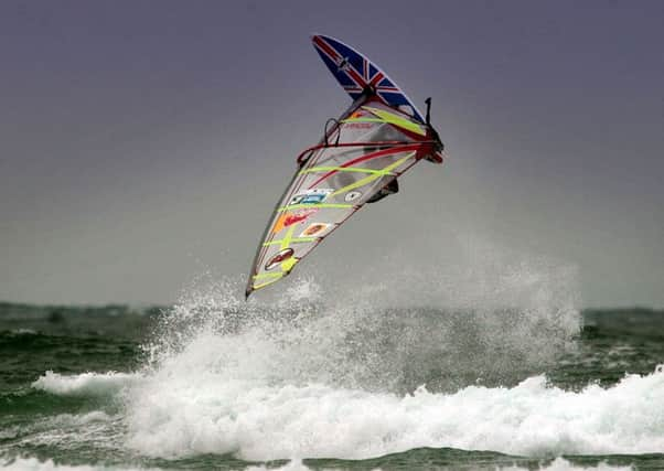 A competitor in the Tiree Wave Classic. Picture: Donald Macleod