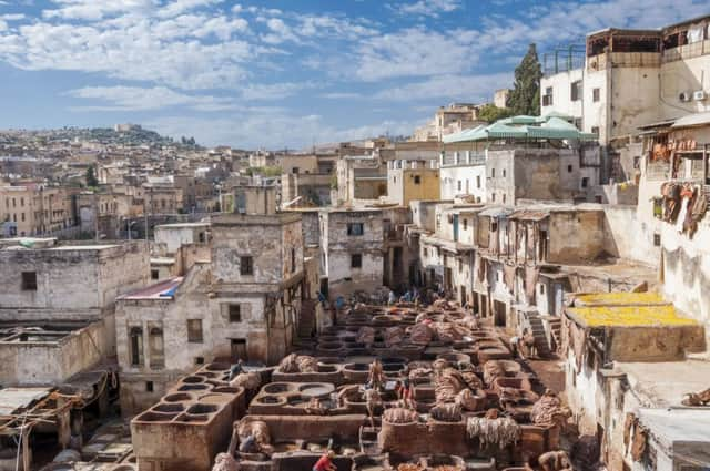 A tannery in Fez, Morocco