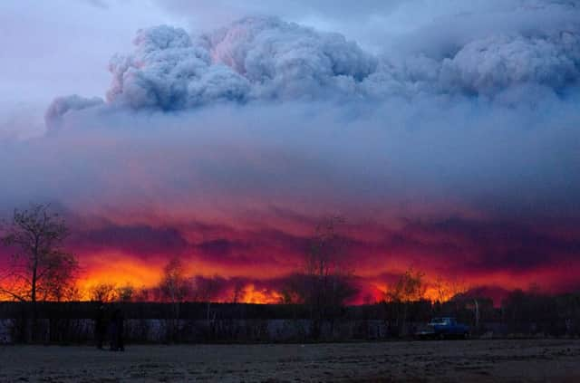 Unseasonably hot temperatures have transformed the boreal forest in much of Alberta into a tinderbox. Picture: AP