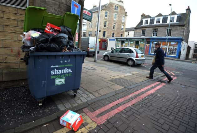 Litter on Scotland's roads and rail tracks continues to be a problem. Picture: Phil Wilkinson