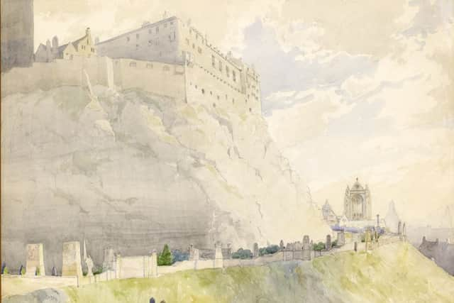 An impressive Prince Albert Memorial Keep at Edinburgh Castle and a cylindrical-shaped Sean Connery Filmhouse are amongst a collection of unrealised architectural drawings to have gone on display together for the first time