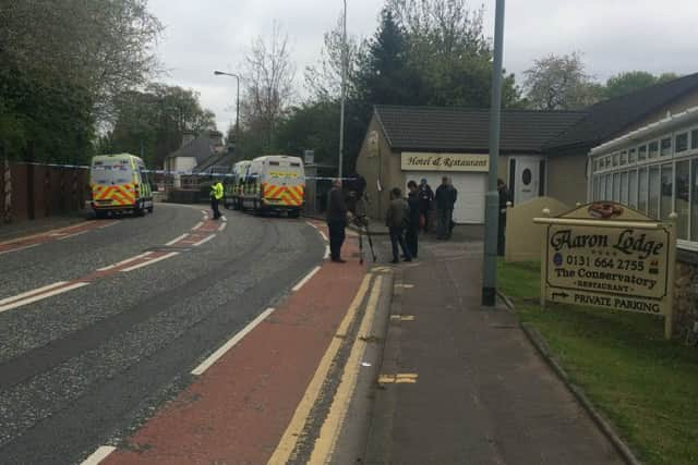 Part of Old Dalkeith Road was closed after the accident. Picture: Courtney Cameron