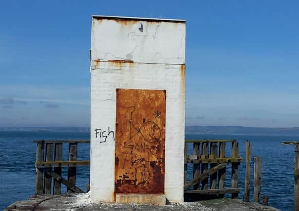 Granton harbour is like 

stepping back in time.