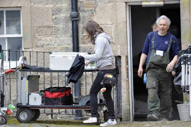 Filming of The Railway Man at Cockenzie House, East Lothian. Picture: Julie Bull