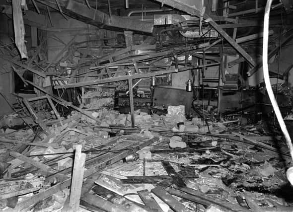 Wreckage left at the Mulberry Bush pub in Birmingham. Picture: PA