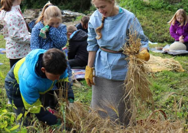 Natural materials will be used in the construction, building on discoveries at a nearby site.