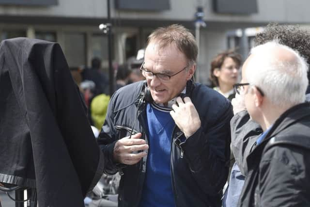 Director Danny Boyle on set. Picture: Greg Macvean