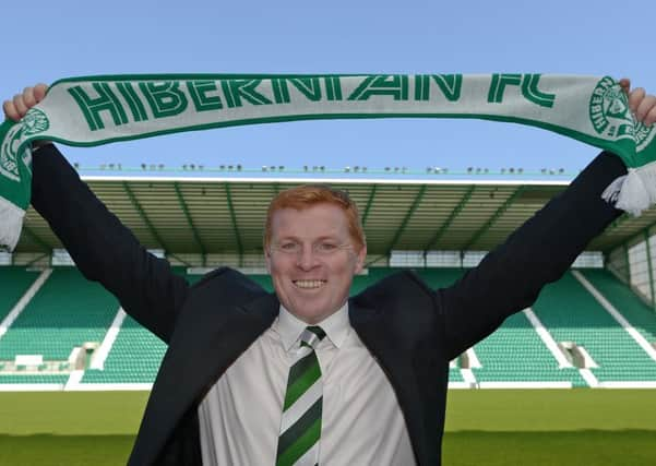 Neil Lennon is unveiled as Hibs' new head coach. Picture:

 Neil Hanna