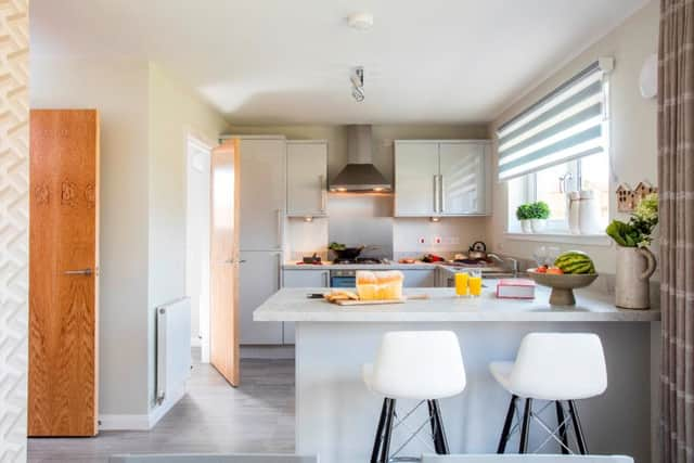 The kitchen in a Morton home