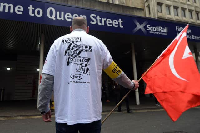 Glasgow Central this morning.