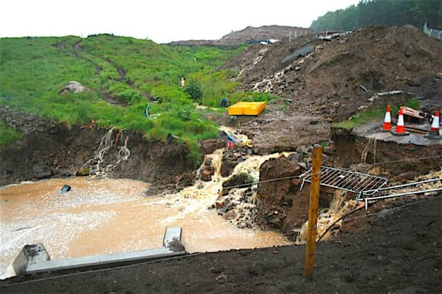 Aberdeen bypass pollution story Drainage at Gairn Burn