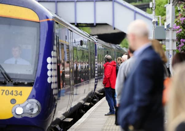 Scotrail commuters affected by industrial action. 
 Picture Michael Gillen