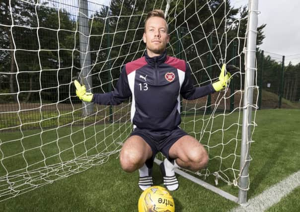 Hearts new goalkeeper Viktor Noring has been brought in by head coach Robbie Neilson to challenge incumbent Jack Hamilton  and he expects a ferocious battle for first-team selection. Picture: SNS