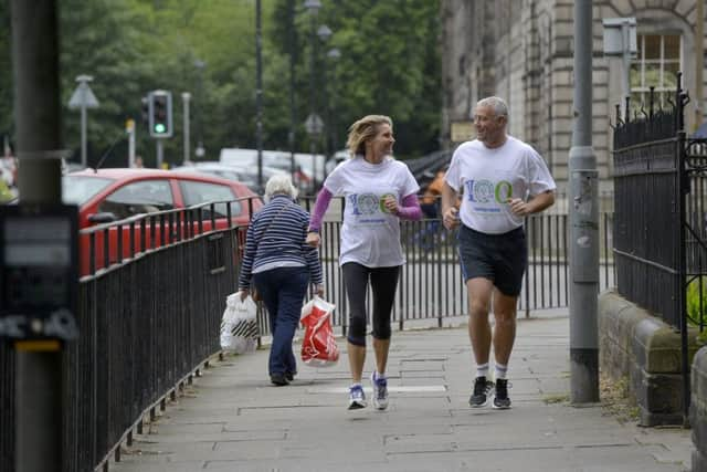 Scott and Jenny Hastings are backing Support in Mind and pounding the streets for the one in 100 campaign. Picture: Julie Bull