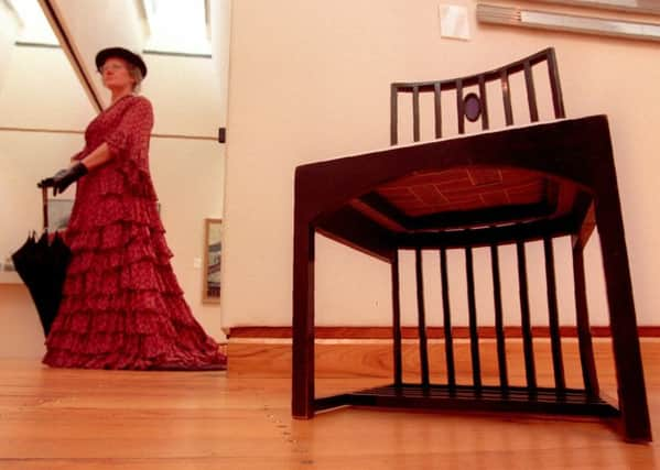 A Mackintosh-designed chair, now in the Hunterian