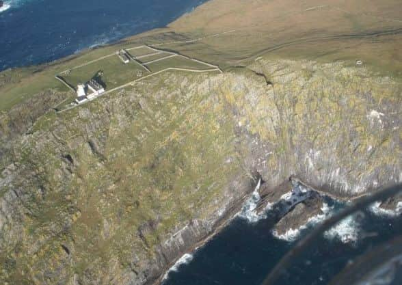 The lighthouse at Berneray, the most southerly of the Bishop's Isles. PIC Contributed