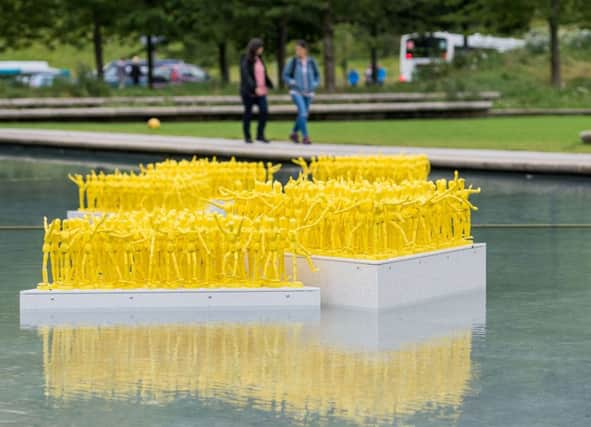 Anything That Gives Off Light Installation unveiled at the Scottish Parliament Picture: Ian Georgeson