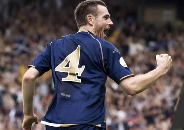 Scotland's Stephen McManus celebrates his goal against Lithuania in 2007.