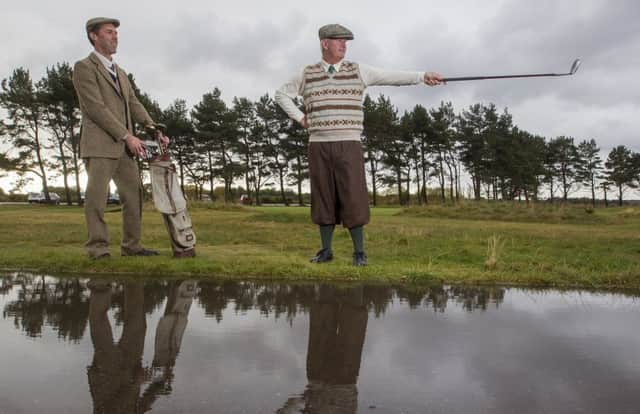 Sandy Lyle is pictured ahead of teeing off in the first round of the World Hickory Open at Panmure Golf Club in Carnoustie. Picture: SWNS