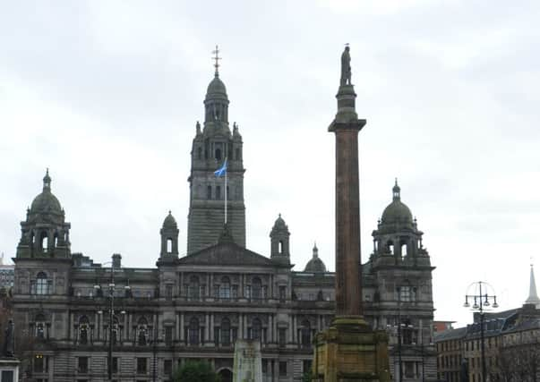 George Square in Glasgow. The city's population growth has lagged behind other major UK cities over the past four years. Picture: Robert Perry/TSPL